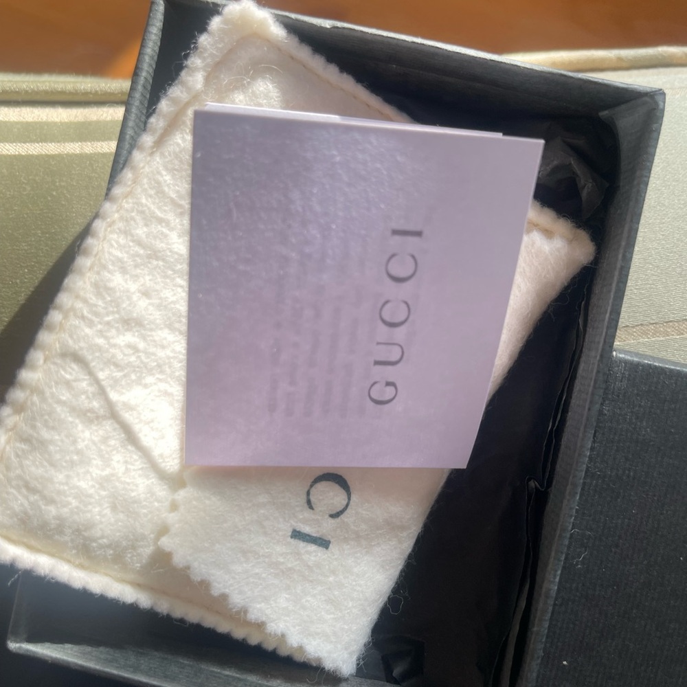 Gucci sterling silver keychain gorgeous marked 925 new in box - Picture 3 of 9